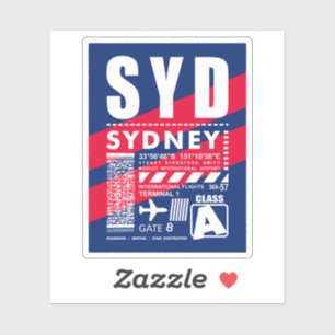 SYD Sydney Airport Klistermärken