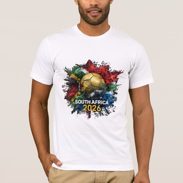 Sydafrika 2026 fotbollsskjorta för fans t shirt (Framsida)