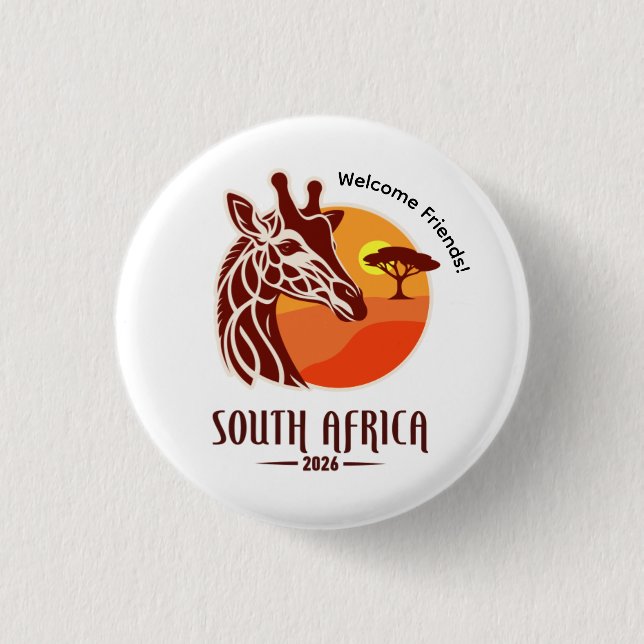 Sydafrika 2026 Internationell konventionsnål Knapp (Framsida)