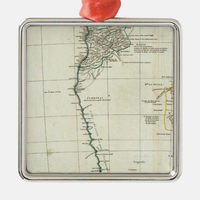 Sydafrika 3 julgransprydnad metall (Framsidan)