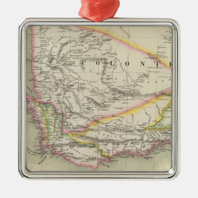 Sydafrika 53 julgransprydnad metall (Framsidan)