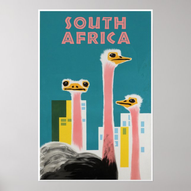 Sydafrika affisch (Framsidan)