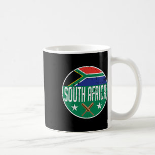 Sydafrika Cricket Flag Jersey Match Tournament Kaffemugg