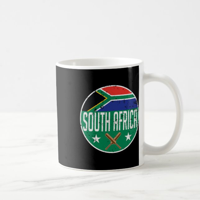 Sydafrika Cricket Flag Jersey Match Tournament  Kaffemugg (Höger)