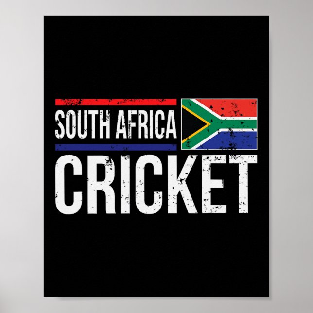 Sydafrika Cricket Flag Jersey Match Tournament  Poster (Framsidan)