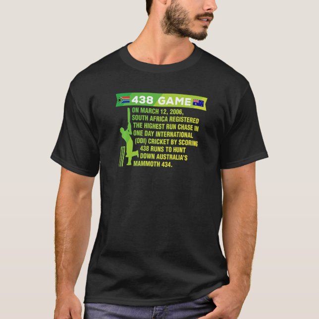 Sydafrika Cricket Protea 438 Game Nostalgi BH T Shirt (Framsida)