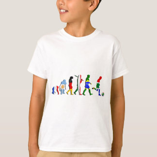 Sydafrika evolution av fotbollfotbollgåvor tee shirt