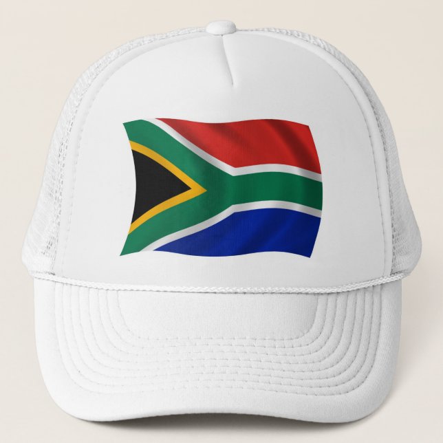 Sydafrika Flagg Hatt Truckerkeps (Framsida)