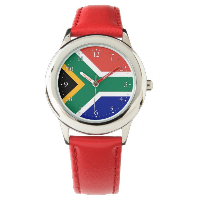 Sydafrika flagga armbandsur (Framsida)
