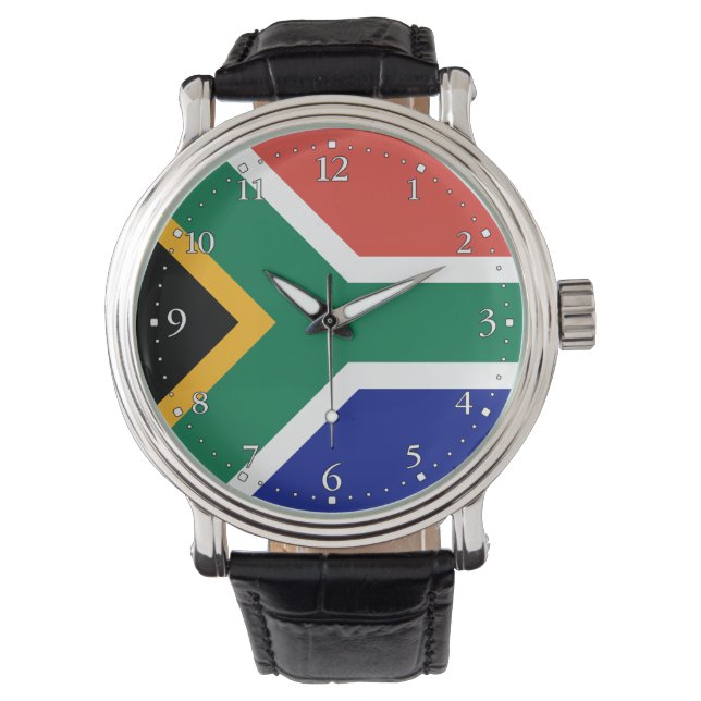 Sydafrika flagga armbandsur (Framsida)