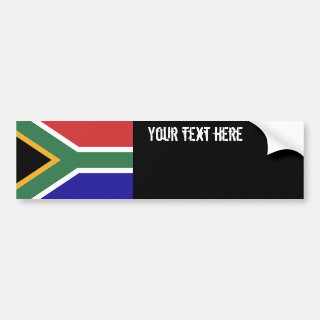 Sydafrika flagga bildekal (Framsidan)