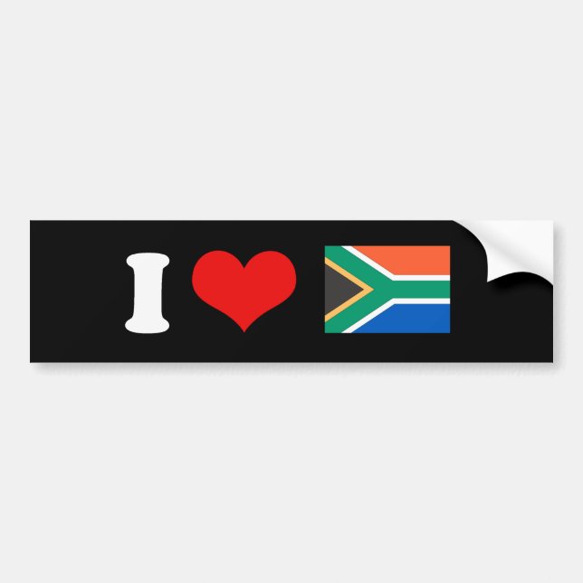Sydafrika flagga bildekal (Framsidan)