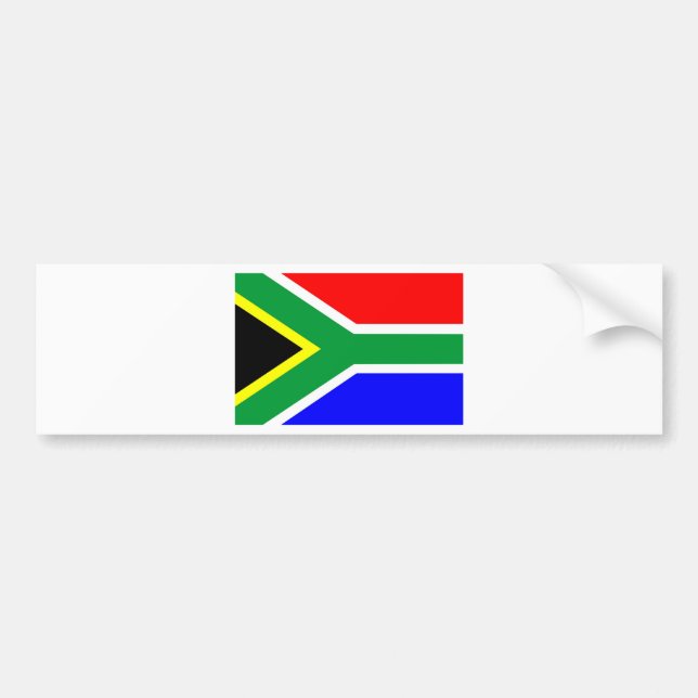 Sydafrika flagga bildekal (Framsidan)