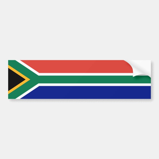 Sydafrika flagga bildekal (Framsidan)