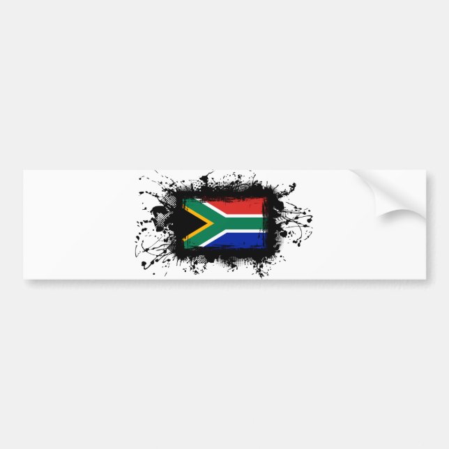 Sydafrika flagga bildekal (Framsidan)