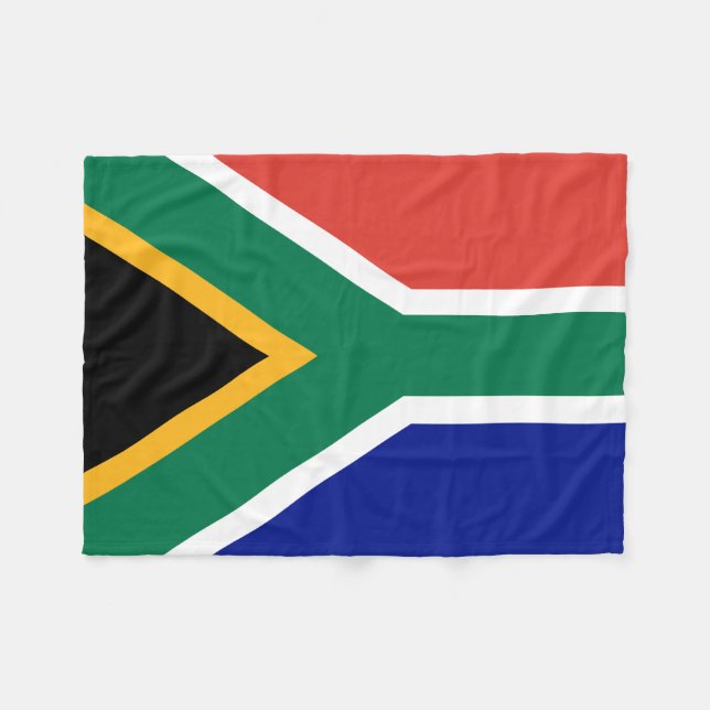 Sydafrika flagga fleecefilt (Framsidan (Horisontell))