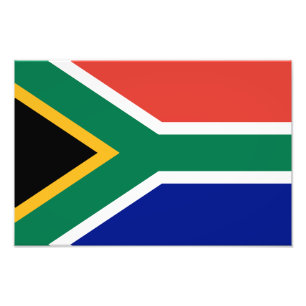 Sydafrika flagga fototryck