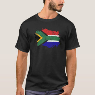 Sydafrika Flagga Grunge Land Flagga Sydafrika T Shirt