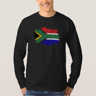 Sydafrika Flagga Grunge Land Flagga Sydafrika T Shirt