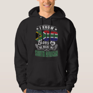 Sydafrika Flagga Gud Älskar Mig Sydafrikaner Hoodie