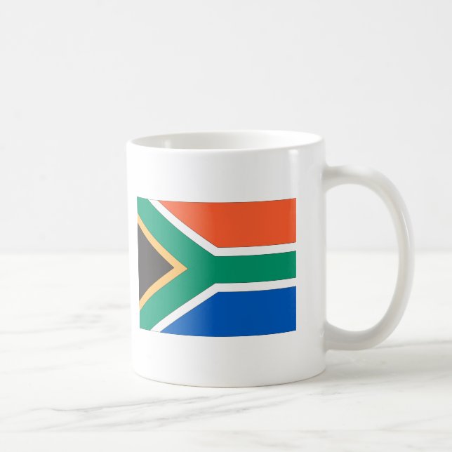 Sydafrika flagga kaffemugg (Höger)