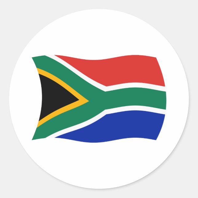 Sydafrika Flagga Klistermärke (Framsida)