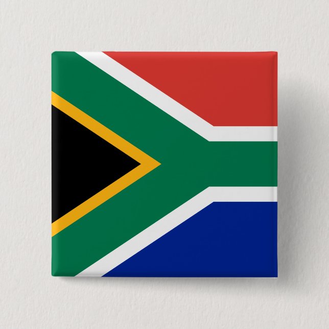 Sydafrika flagga knapp (Framsida)