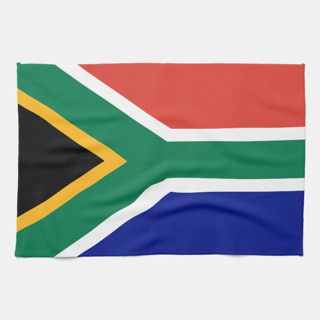 Sydafrika flagga kökshandduk (Horisontell)