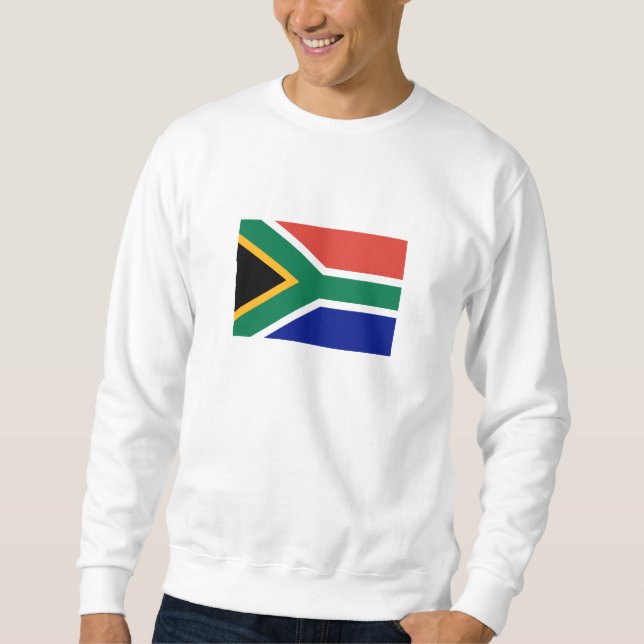 Sydafrika flagga lång ärmad tröja (Framsida)