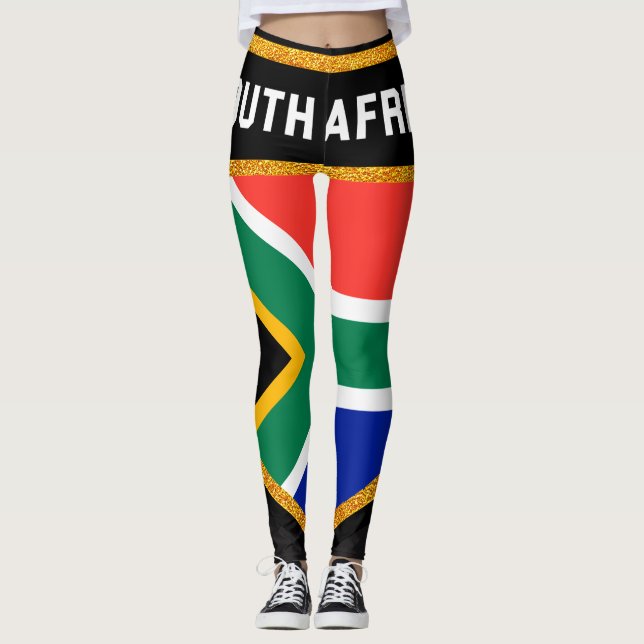 Sydafrika flagga leggings (Framsida)