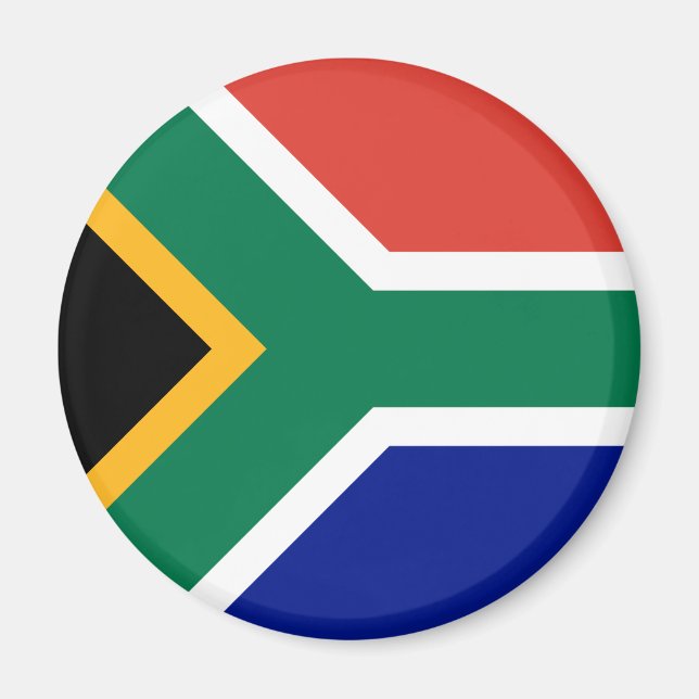 Sydafrika flagga magnet (Framsidan)