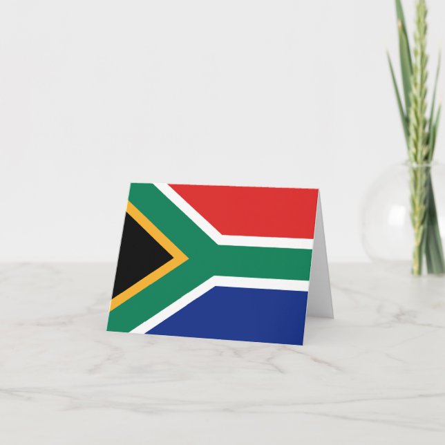 SydAfrika Flagga Notecard Kort (Framsida)