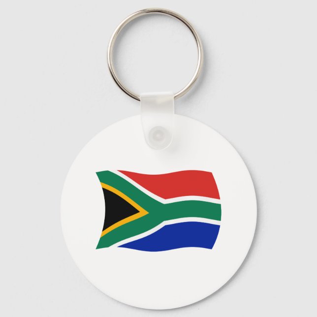 Sydafrika Flagga Nyckelring (Framsida)