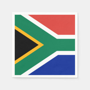 Sydafrika flagga pappersservett
