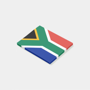 Sydafrika flagga post-it block