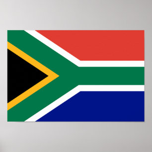 Sydafrika flagga poster