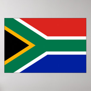 Sydafrika flagga poster