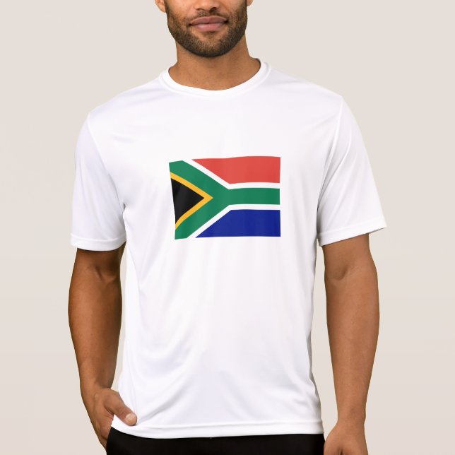 Sydafrika Flagga T Shirt (Framsida)