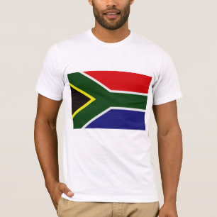 Sydafrika flagga tee