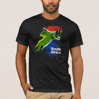 Sydafrika flagga tee shirt