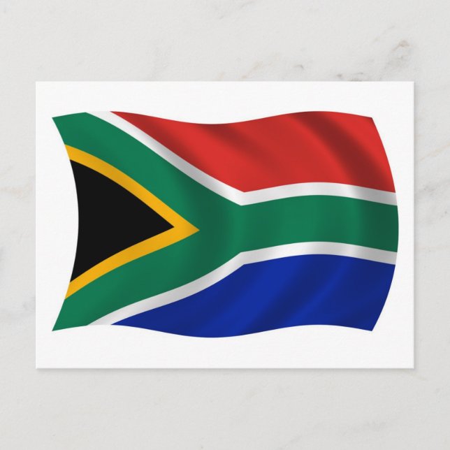 Sydafrika Flagga vykort (Framsida)