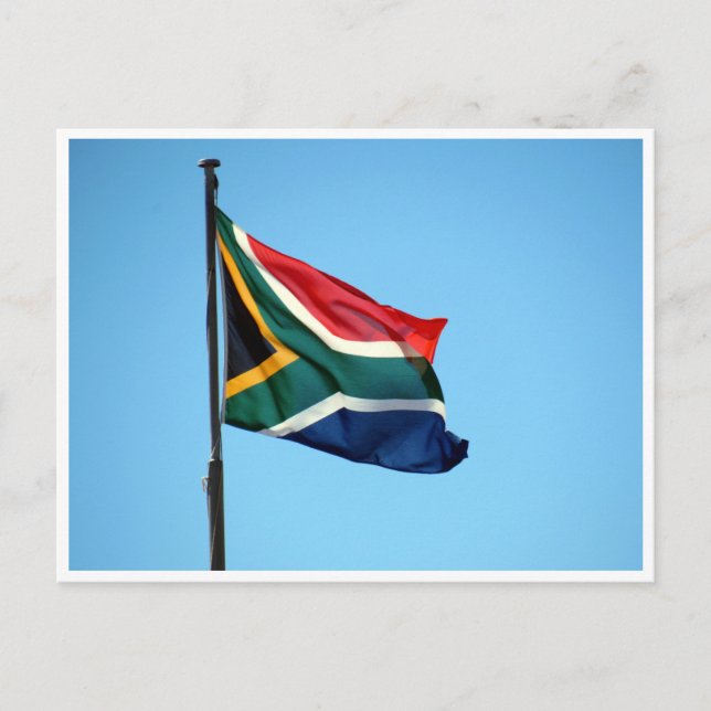 sydafrika flagga vykort (Framsida)