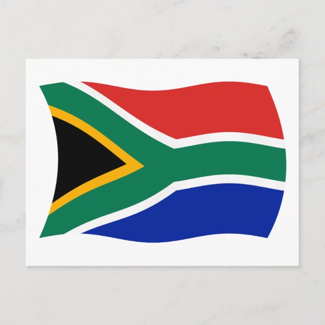 Sydafrika Flagga vykort (Framsida)