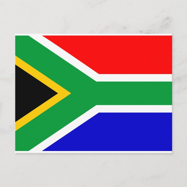 Sydafrika Flagga Vykort (Framsida)