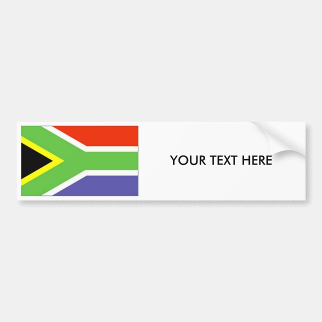 Sydafrika FLAGGAbildekal Bildekal (Framsidan)