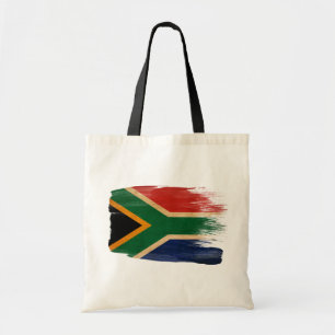 Sydafrika flaggakanfas hänger lös tygkasse