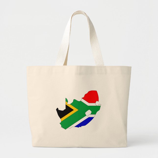 Sydafrika flaggakarta jumbo tygkasse (Framsidan)