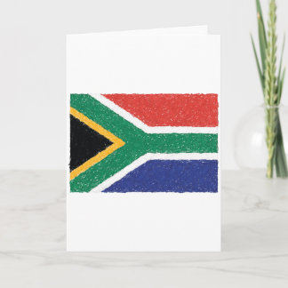 Sydafrika flaggatema kort
