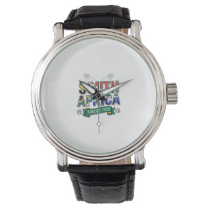 Sydafrika Fotboll 2026 Fotboll Fet Land Typografi Armbandsur