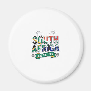 Sydafrika Fotboll 2026 Fotboll Fet Land Typografi Magnet